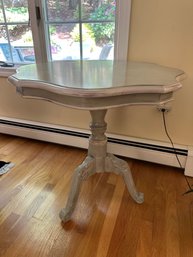 Sage Green Pedestal Accent Table - FR4