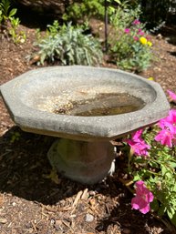 Cement Low Bird Bath - O3