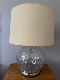 Dimpled Glass Lamp With Shade - A3