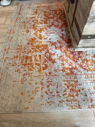 Burnt Orange And Grey Accent Rug, Livabliss Syracusa? - Fr29