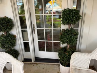 Two Tall Green Toupararies -p