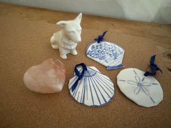 Belleek, Ceramic Ornaments & Himalayan Salt Heart Rock