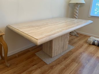 Timeless Travertine Stone Italian Dining Table D01