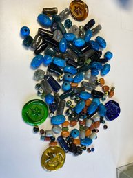 Hand Made Clay And Glass Beads, Wonderfully Unique