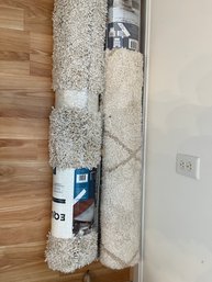 Two New Beige Similar Shag Carpets Area Rugs