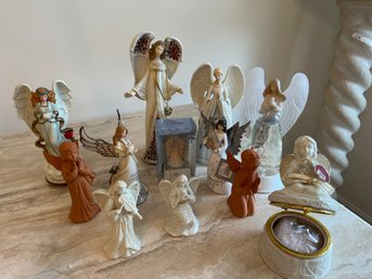 Collection Of 12 Angel Figures Uncludes Two Lenox -  D18