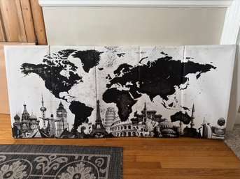 Multi Paneled Youk Art Canvas Wall Art  47' L X  24' H