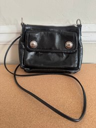 COACH 'Poppy' Black Patent Leather Crossbody .. Very Nice