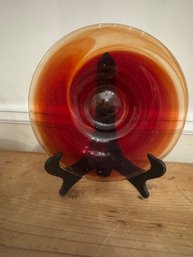 Murano Glass Decorative Centerpiece Bowl. Great Condition