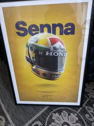 Automobilist McLaren Ayrton Senna San Marino GP 1988 Helmet Poster ..awesome