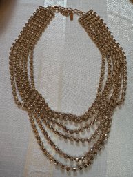 Cache Crystal Shawl Necklace..13