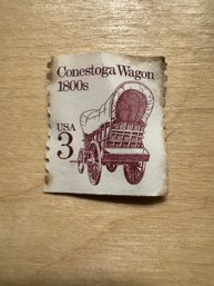 Vintage Postage Stamp 'Conestoga Wagon From 1800s'