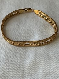 14k Yellow Gold ITALY Bracelet - 19