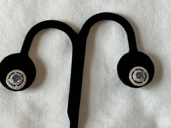 Sterling Silver Tanzanite Studs - 28