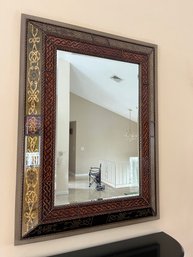 Large Decorative Glass Wide Framed Mirror - D1