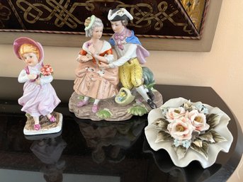 3 Capodimonte Style Figurines - D5