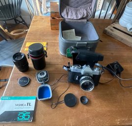 Yashica TL 35 Camera, Soligor Lens, Other Lens