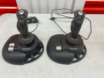 Microsoft SideWinder Force Feedback 2 Joysticks.