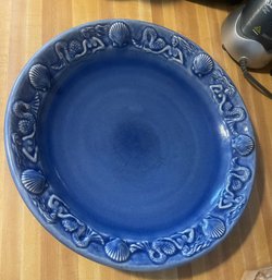 Large Chatham Pottery Blue Plate