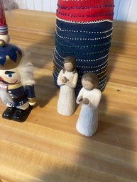 Nut Crackers, Willow Tree Figures And Fertility Doll