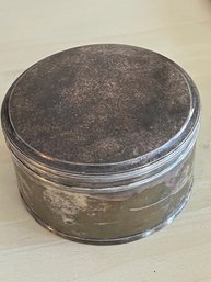 Sterling Silver Round Trinket Box 10.515 Ozt -J37