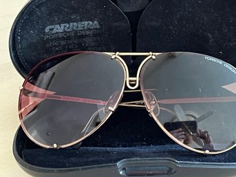 Large Frame Porsche Carrera Aviator Glasses With Case-J40