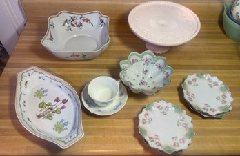 Cake Stand, Plates, Serving Bowls