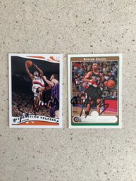 2 AUTOGRAPHED Topps Sebastian Telfair Trading Cards - 41