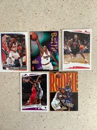 5 AUTOGRAPHED Cards: T Battie, C Duhon, S Swift, M Ely, D Stoudamire - 48