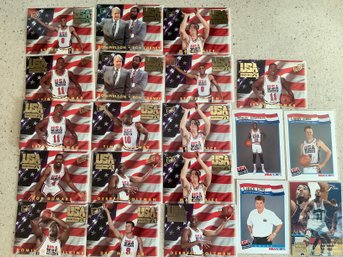 USA Team Cards: 92 Magic, Larry 94 I Thomas, J Dumas - 50