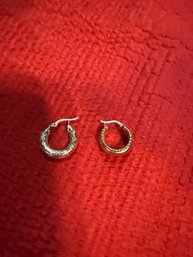 #139 Lot Of Earrings 14kt Gold