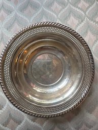 Sterling Dish With Nice Detail Edging - Lv93