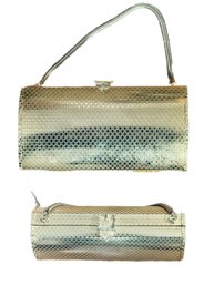 Gold Roll Evening Clutch, Chain