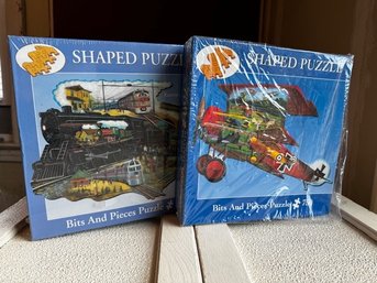 Shaped Puzzle Train And Plane 600 Pieces