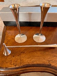 Snuffer And Candlesticks By AS Solingen Germany