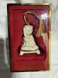 2004 Lenox Porcelain Christmas Razzle Dazzle Cat Ornament
