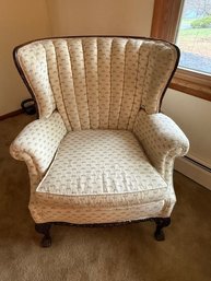 Tufted WINGBACK Upholstered Arm Chair See All Photos