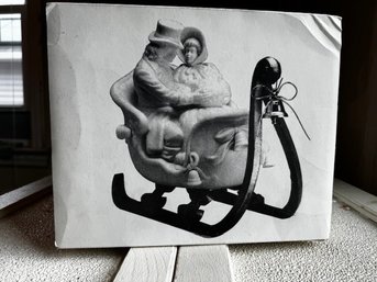 Winter Silhouette ~ Sleigh Ride White Porcelain, Dept 56