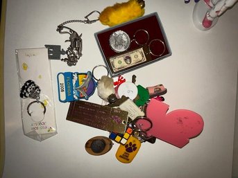 Large Group Of Vintage Key Chains!