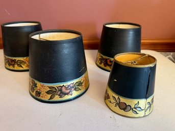 Group Of Hand Painted Lamp Shades