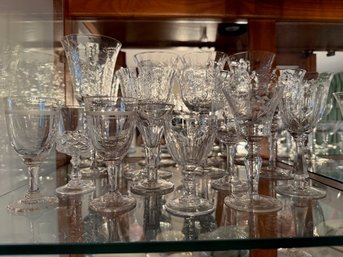 Spectacular Set Of Fine Etched Glassware Multiple Groups