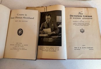 New Dictation 1935 And Course In Isaac Pittman Shorthand 1926 Books