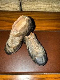 Brass/metal Football Vintage Look Cleats Approx 6' Each