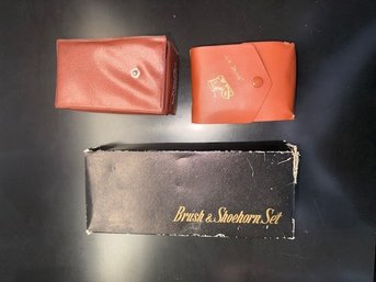 Multiple Vintage Lint Brush, Shoe Horns, Etc Sets