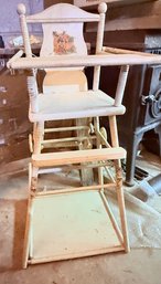 1960's Child's High Chair With Multi Levels