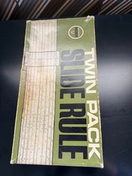 Retro Twin Pack Slide Rule In Original Box
