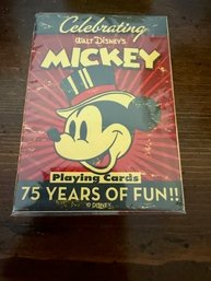 Unopened Mickey Mouse 75th Anniversary Bicycle Playing Cards
