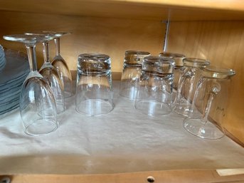 Group Of Various Cocktail Glass, Champagne, Lowball, Irish Coffee Cups