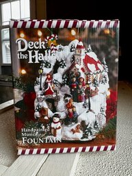 Deck The Halls Hand Painted Musical Fountain