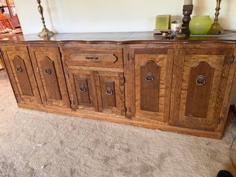 Two Tone Walnut Buffet/sideboard With Storage